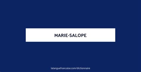 Définitions : salope